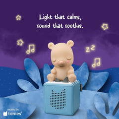 Tonies 75-minute sleep music with nature sounds supports relaxing bedtime moments.