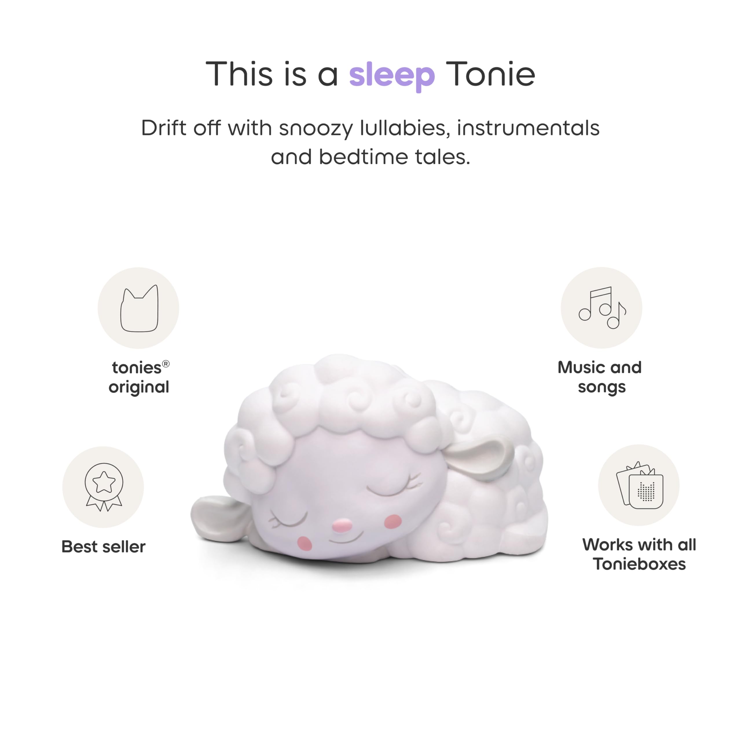 Tonies Sleepy Friends audio play unit enhancing listening with lullabies.