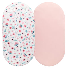 Tontukatu bassinet sheet 2pack cars print for playful nursery styling and comfortable naps
