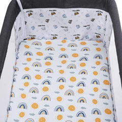 Tontukatu bassinet sheet forest deer pattern keeps baby snug and content.