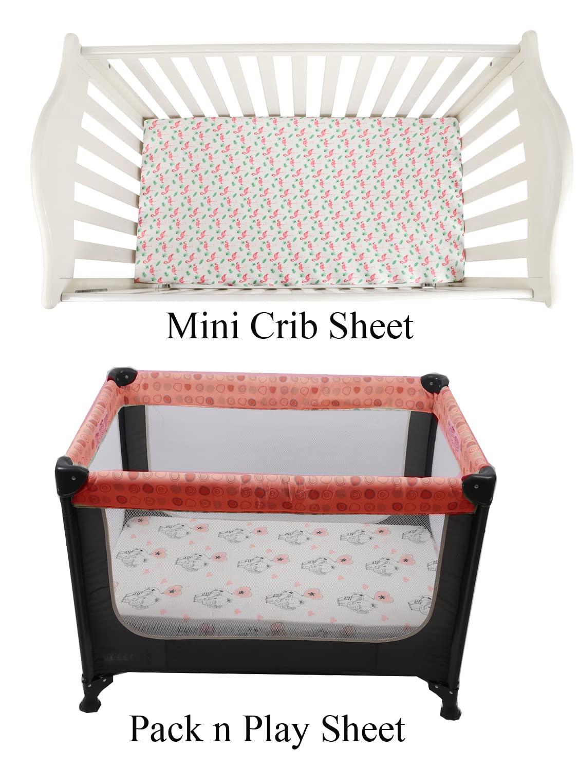 Tontukatu Elephant pattern sheet keeps baby comfy during naps.