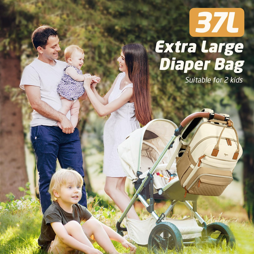 Tonyeee diaper bag changing pad included for on-the-go diaper changes