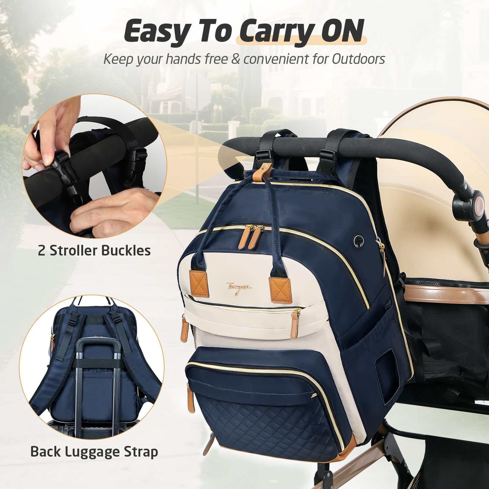 Tonyeee cushioned straps reduce fatigue on long days.
