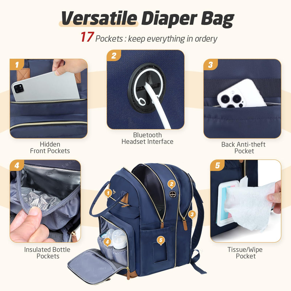 Tonyeee diaper bag backpack ergonomic-shoulder-straps reduce fatigue.