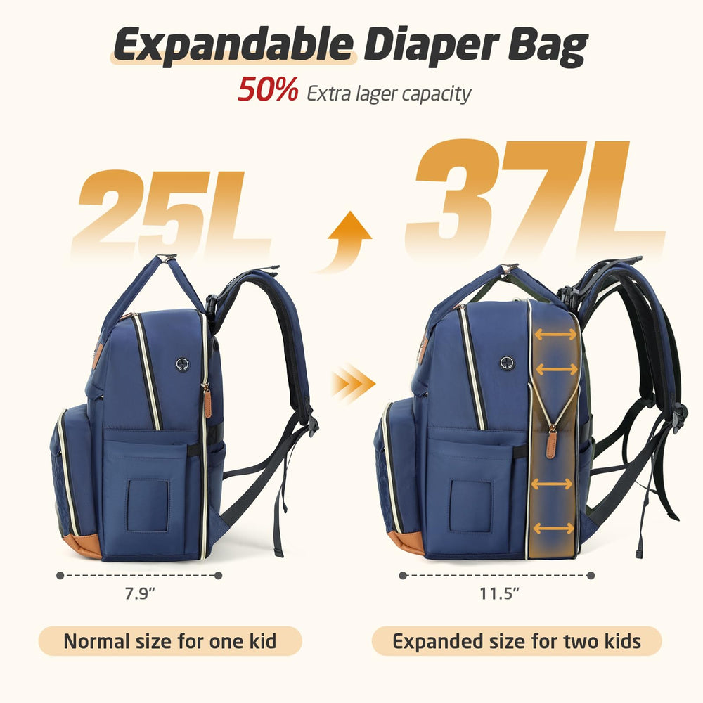 Tonyeee diaper bag backpack top-handle for quick grabs.