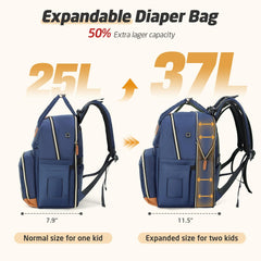 Tonyeee diaper bag backpack top-handle for quick grabs.