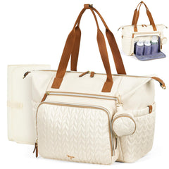 Tonyeee diaper bag tote waterproof with dry storage for baby essentials and on-the-go outings