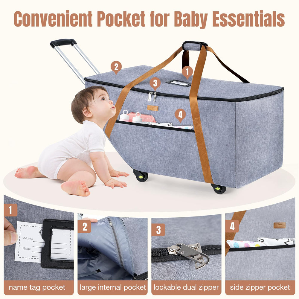 Tonyeee bag folds flat for compact storage between trips