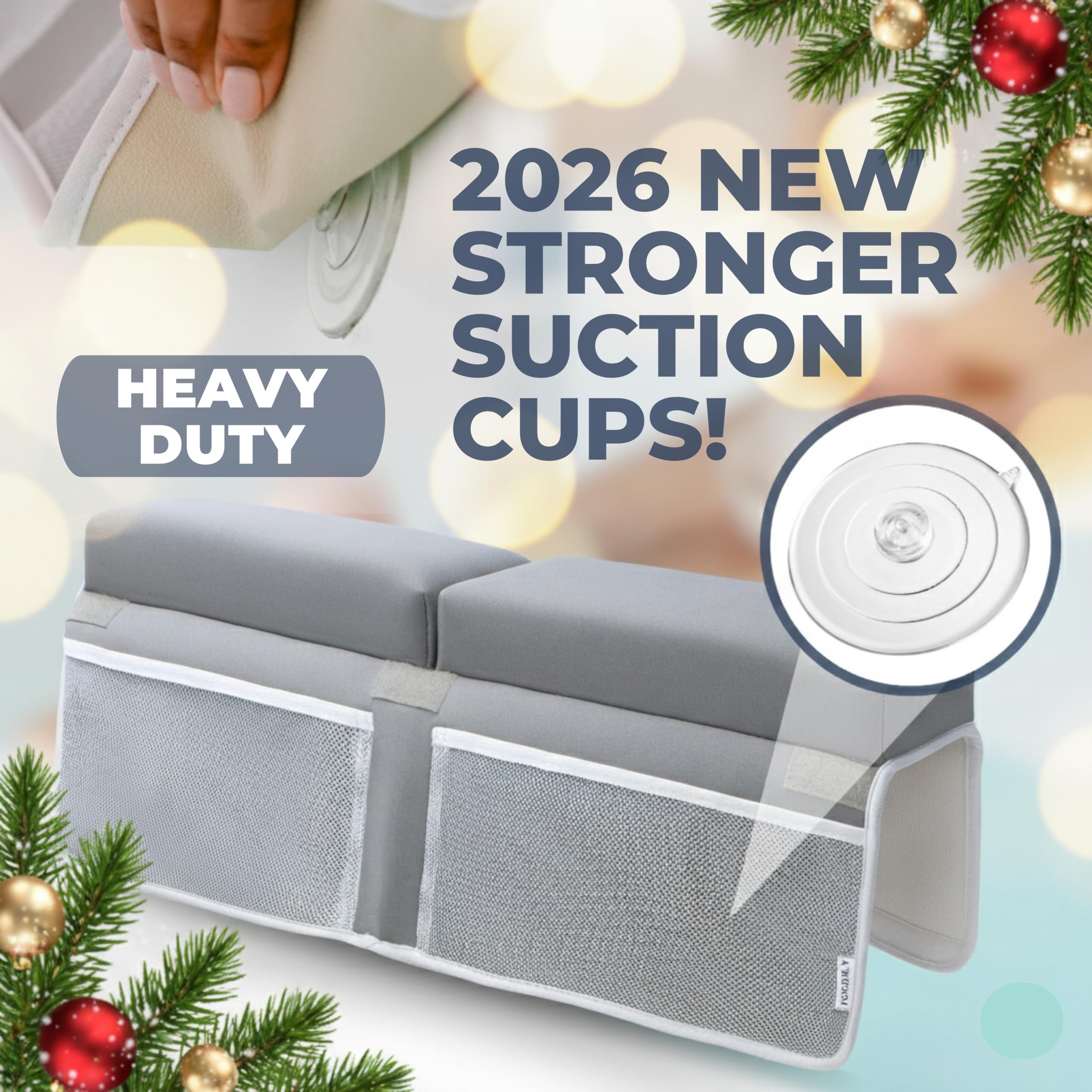 Toodly baby toy organizer pockets, keep bath essentials within reach.