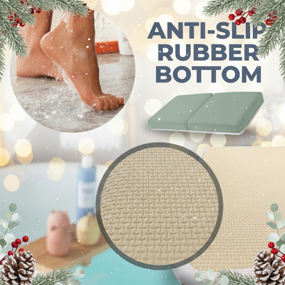 Toodly machine-washable bath kneeler and elbow rest for easy cleaning