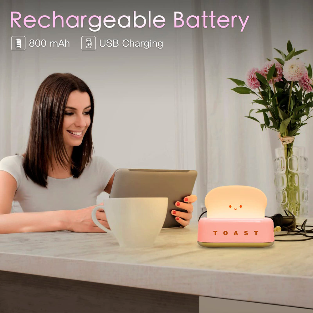 TOOGE Toast Lamp dimming control allows mood setting.
