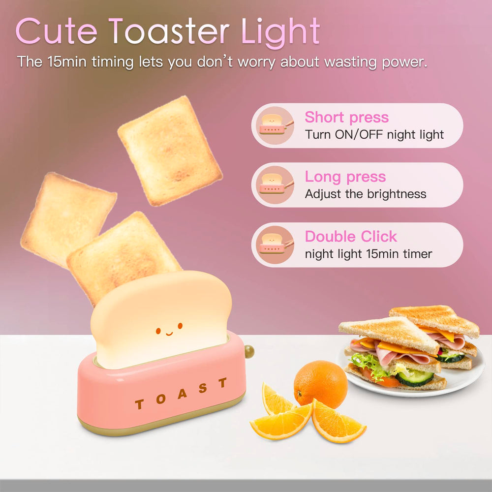 TOOGE Toast Lamp side view as a compact desk companion.