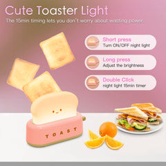 TOOGE Toast Lamp side view as a compact desk companion.