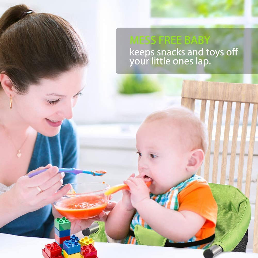 Toogel booster seat foldable parts make storage and transport simple.