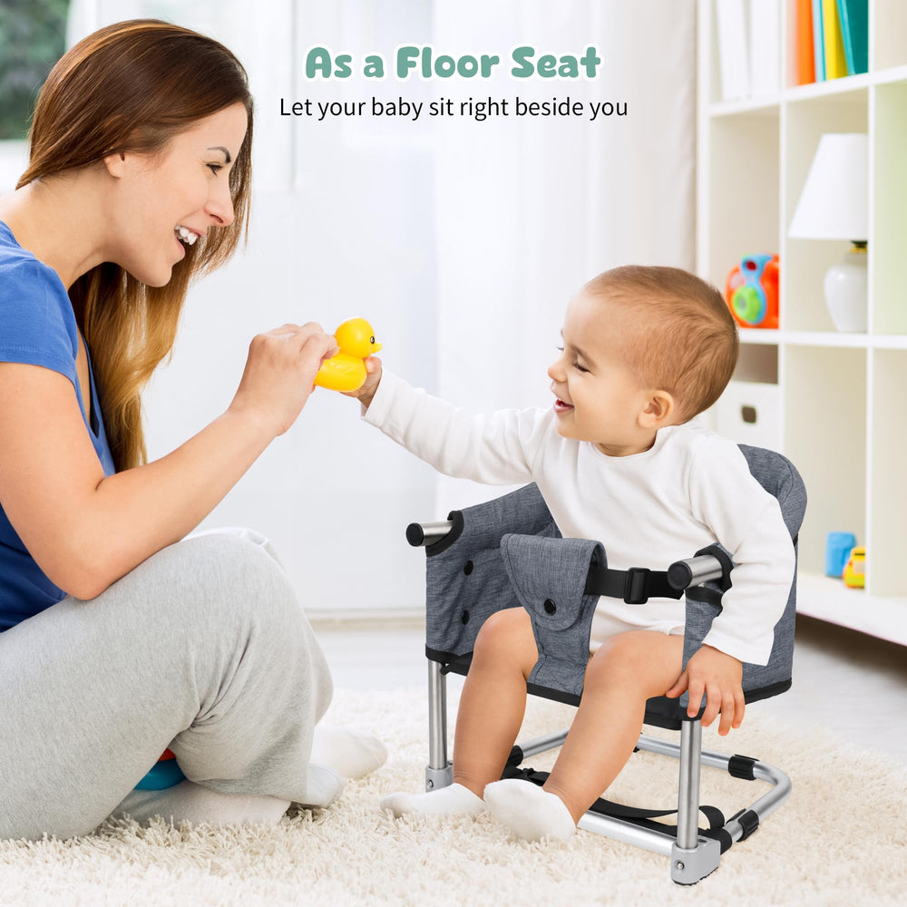 Toogel booster seat foldable with travel bag makes packing easy