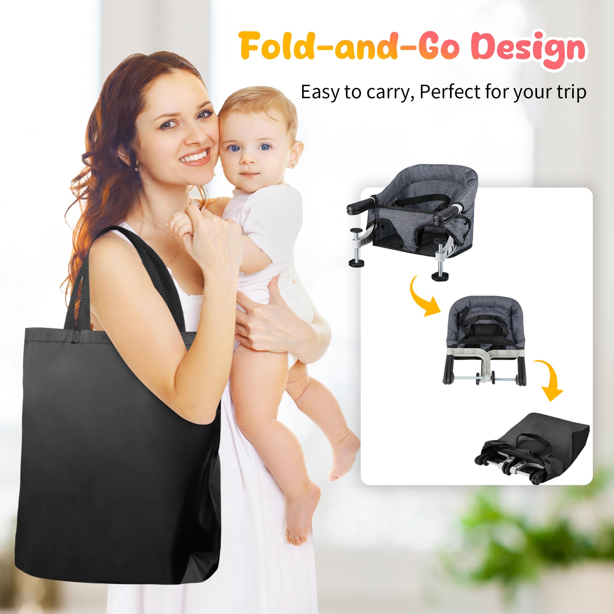 Soft padded seat and supportive backrest for comfortable dining.