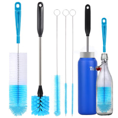 TooLe 5-in-1 bottle brush set for versatile cleaning of narrow-neck bottles