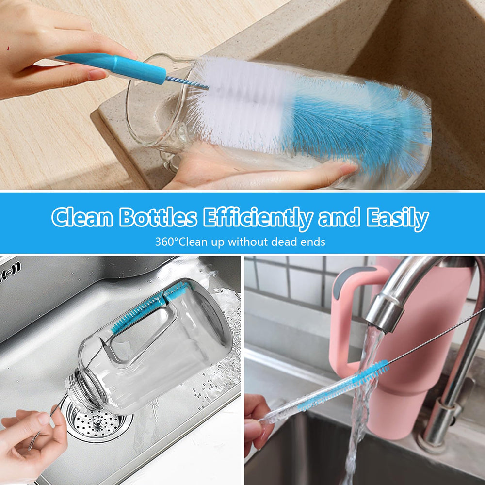 TooLe narrow-neck bottle brush cleans hard-to-reach areas in water cans and mugs