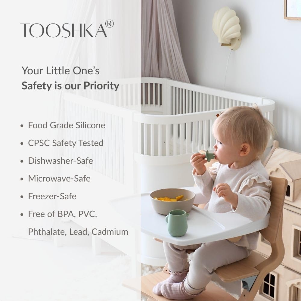 Tooshka baby utensil set BLW beginnings for little learners