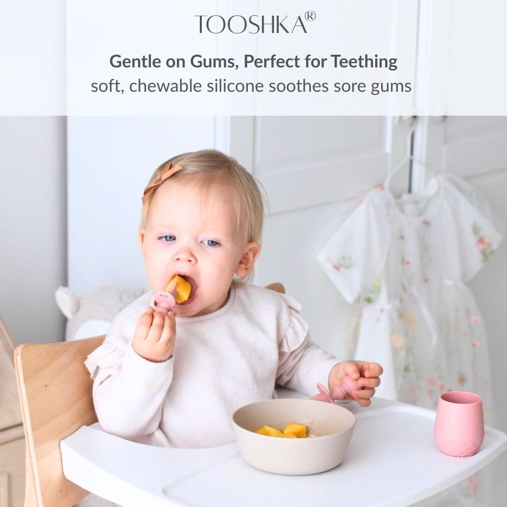 Tooshka baby utensil set dishwasher-safe and easy to sterilize