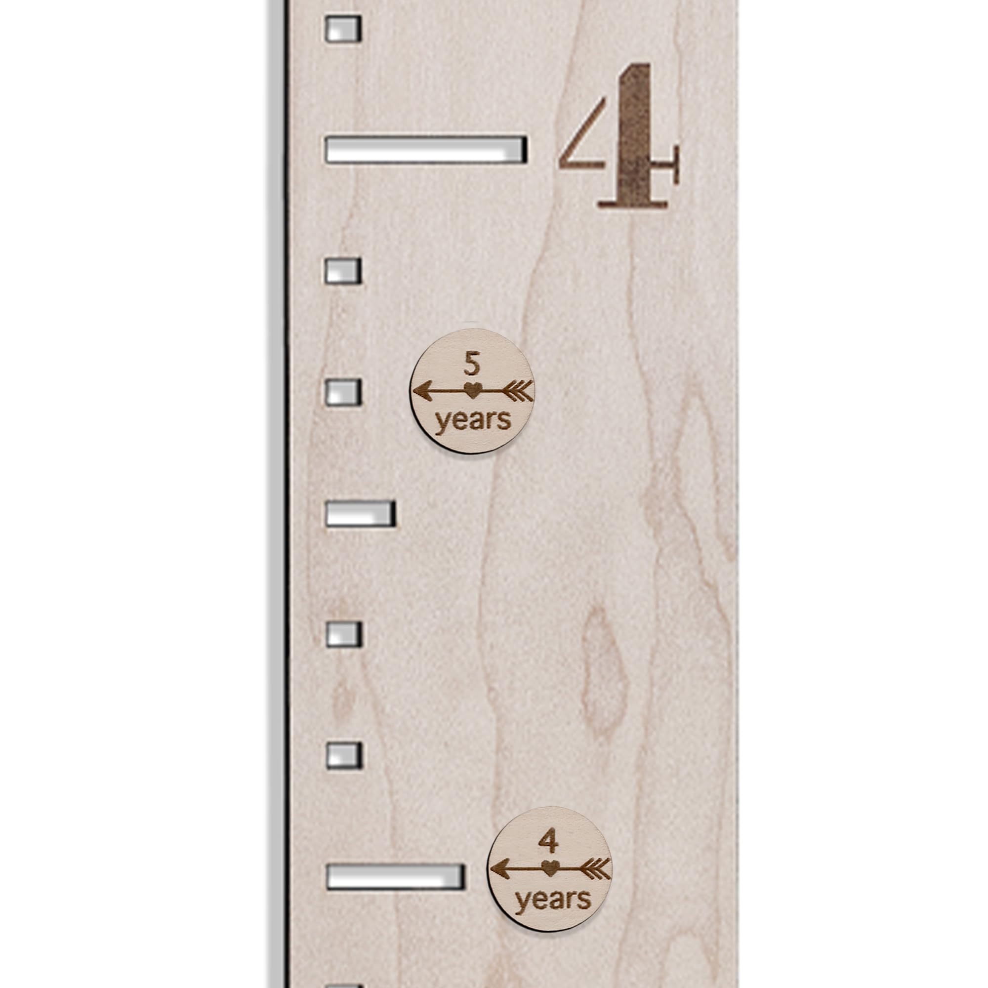 Top Obsession dad round height marker highlights growth along the ruler.