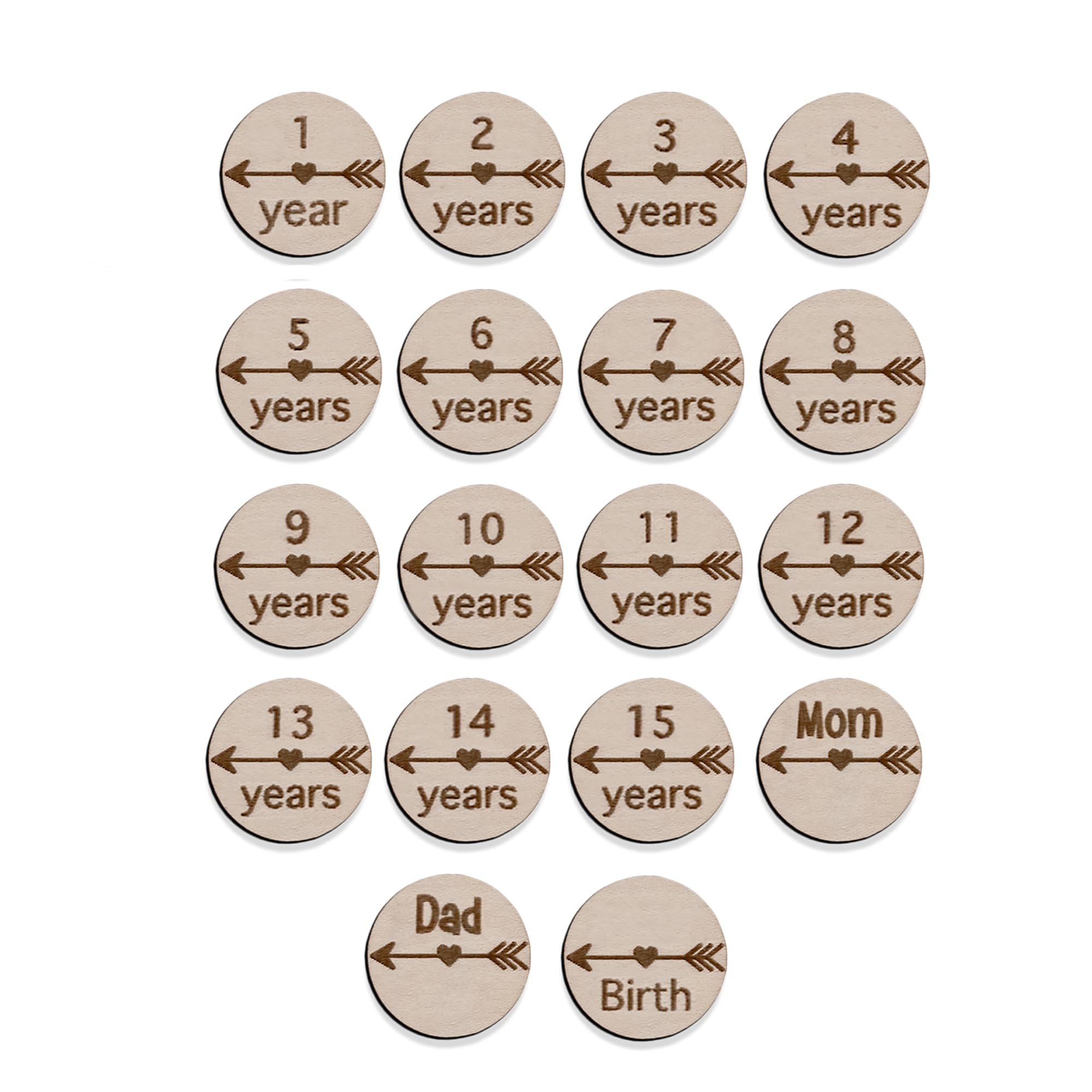 Top Obsession mom round height marker marks milestones on the ruler.