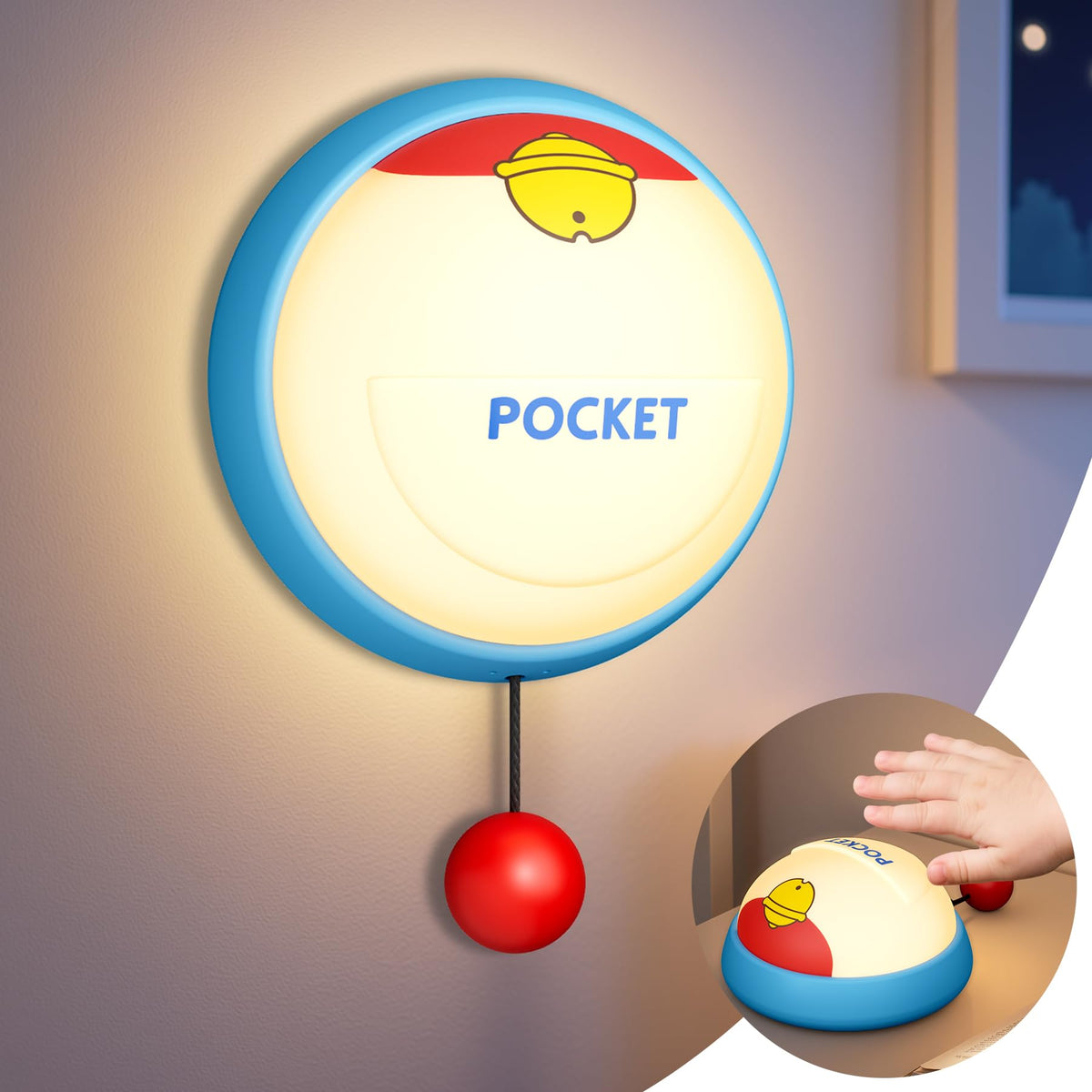 TOPBSTAO Night Light close-up showing soft silicone glow for comforting bedtime