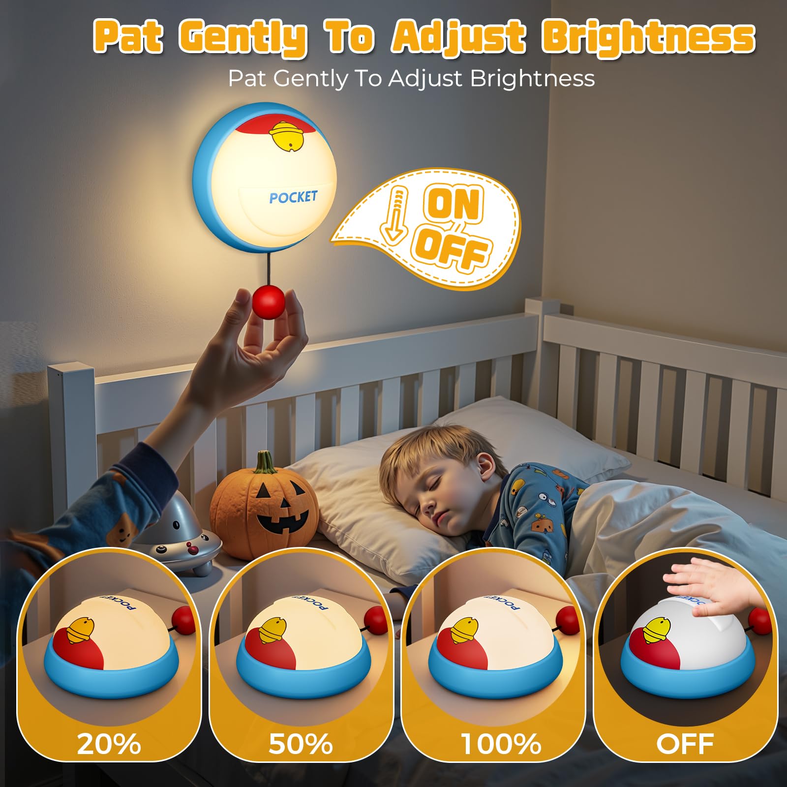 TOPBSTAO Night Light USB-C charging for easy nightly recharges