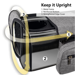 TopDesign non-slip hooks attach firmly to most strollers for secure carry.