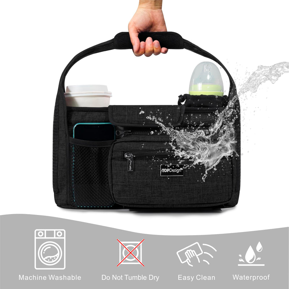 TopDesign hidden wipe dispenser for quick diaper changes on the go.