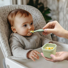 TOPGOMES 4 oz baby food jars; freezer and microwave safe for quick batch prep.