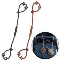 TOPGOMES toy safety straps close-up with durable silicone clip for secure attachment