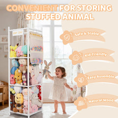 TOPHDY secure side pockets hold small toys and mini plushies without gaps.