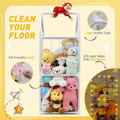 TOPHDY elastic rope access keeps plush toys accessible and compressible for extra storage