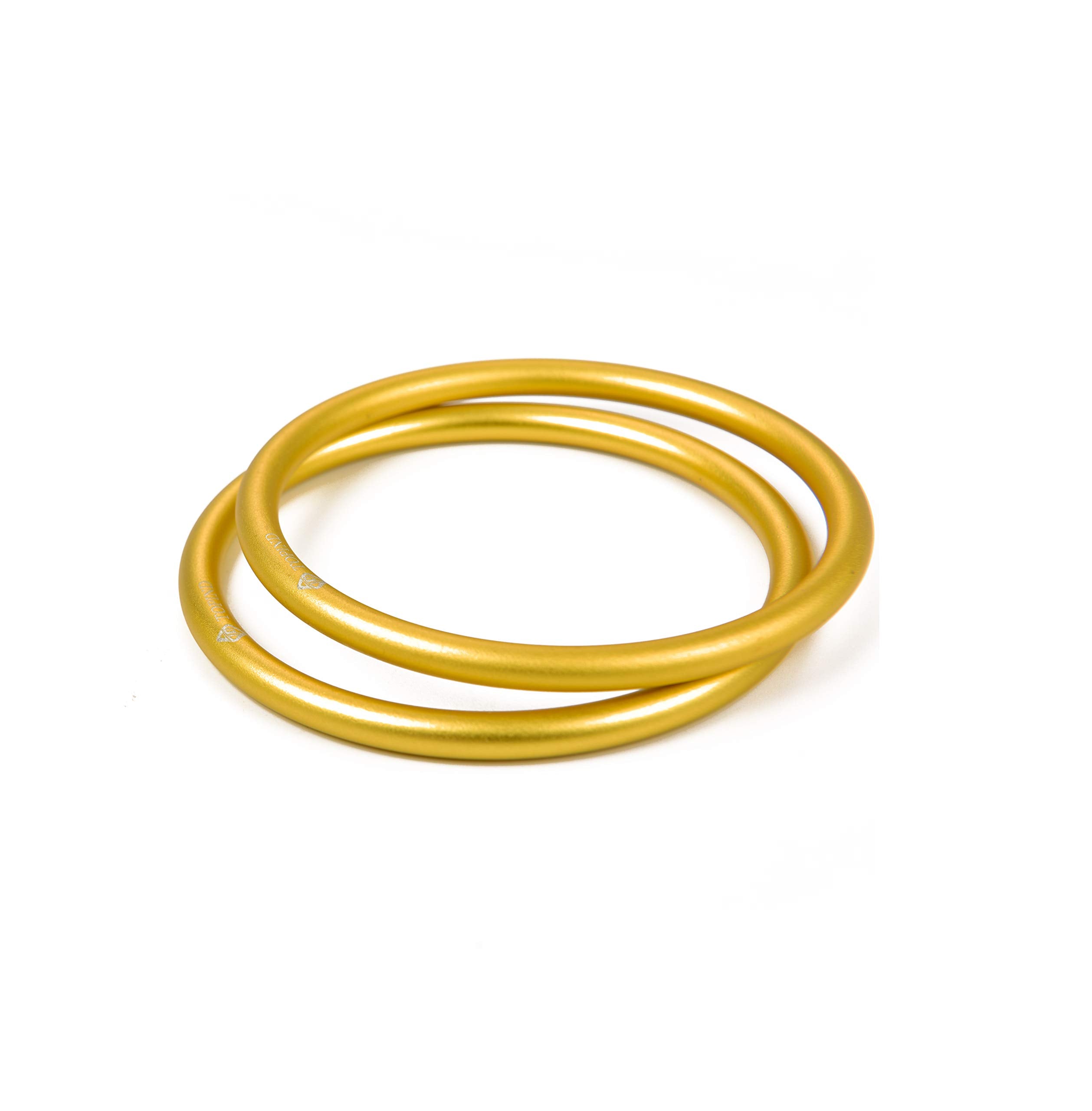 TOPIND large-size aluminium sling rings close-up with polished finish, smooth edges for safety.