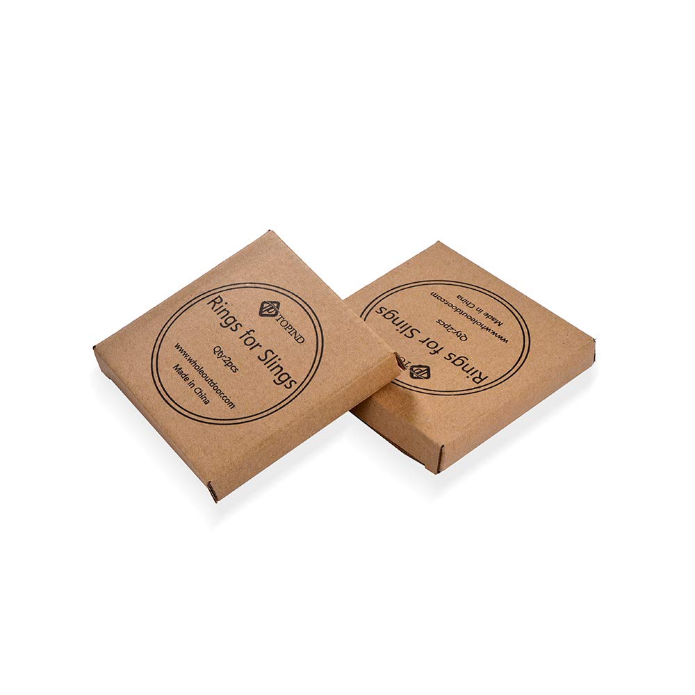 TOPIND lightweight sling rings shown as compact and portable for travel.