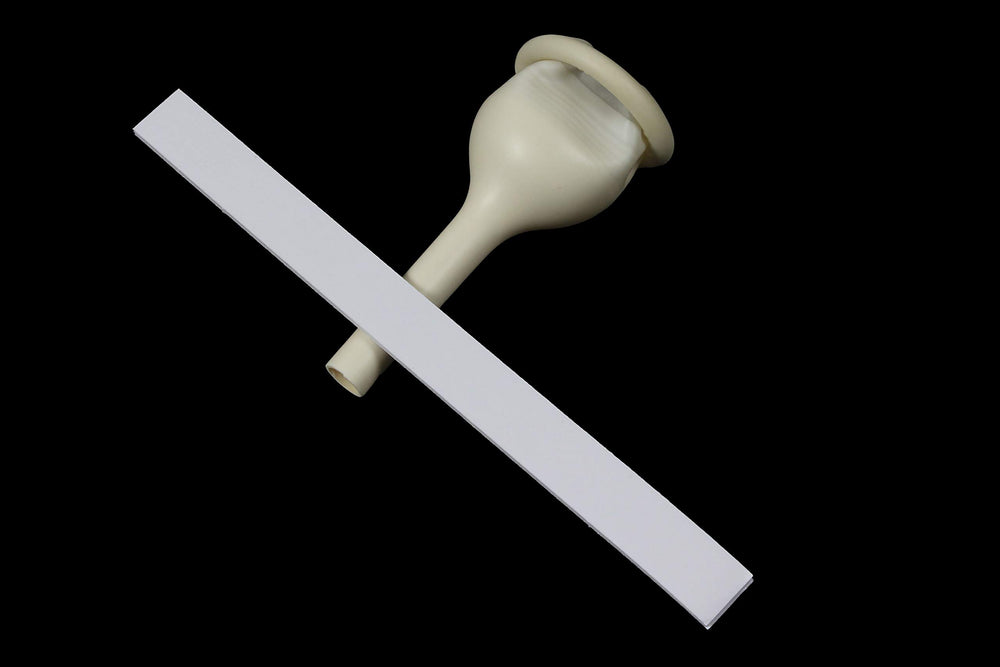 TopMed ETS male external catheter with adhesive strip for secure attachment.