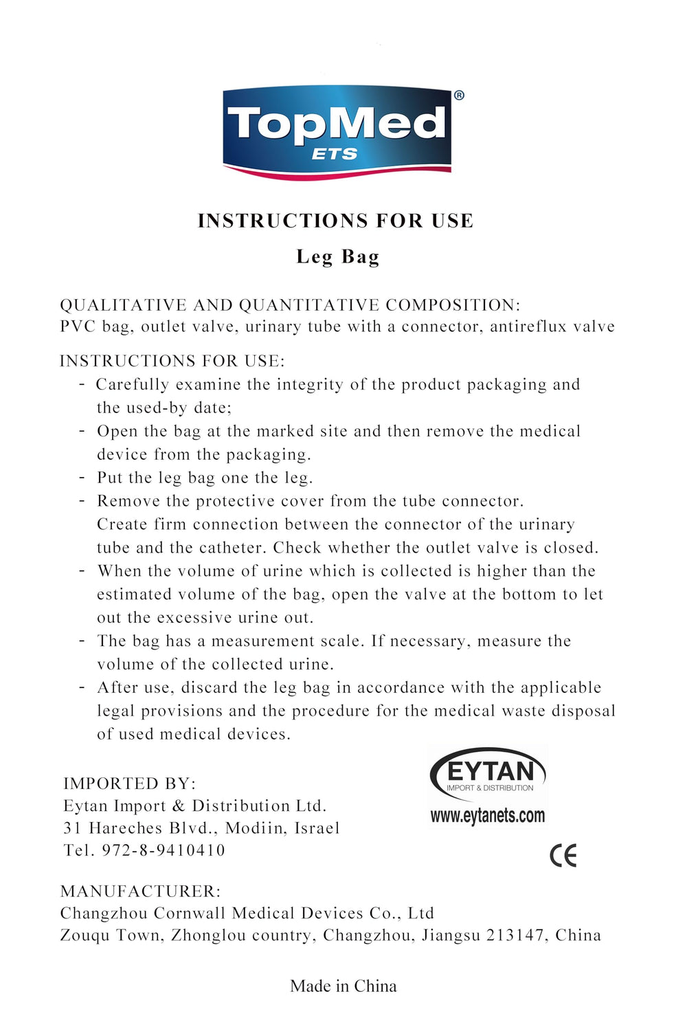 TOPMED ETS packaging and clear instructions