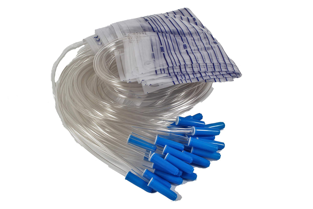 TOPMED ETS urinary drainage bag with anti-reflux chamber for secure urine collection