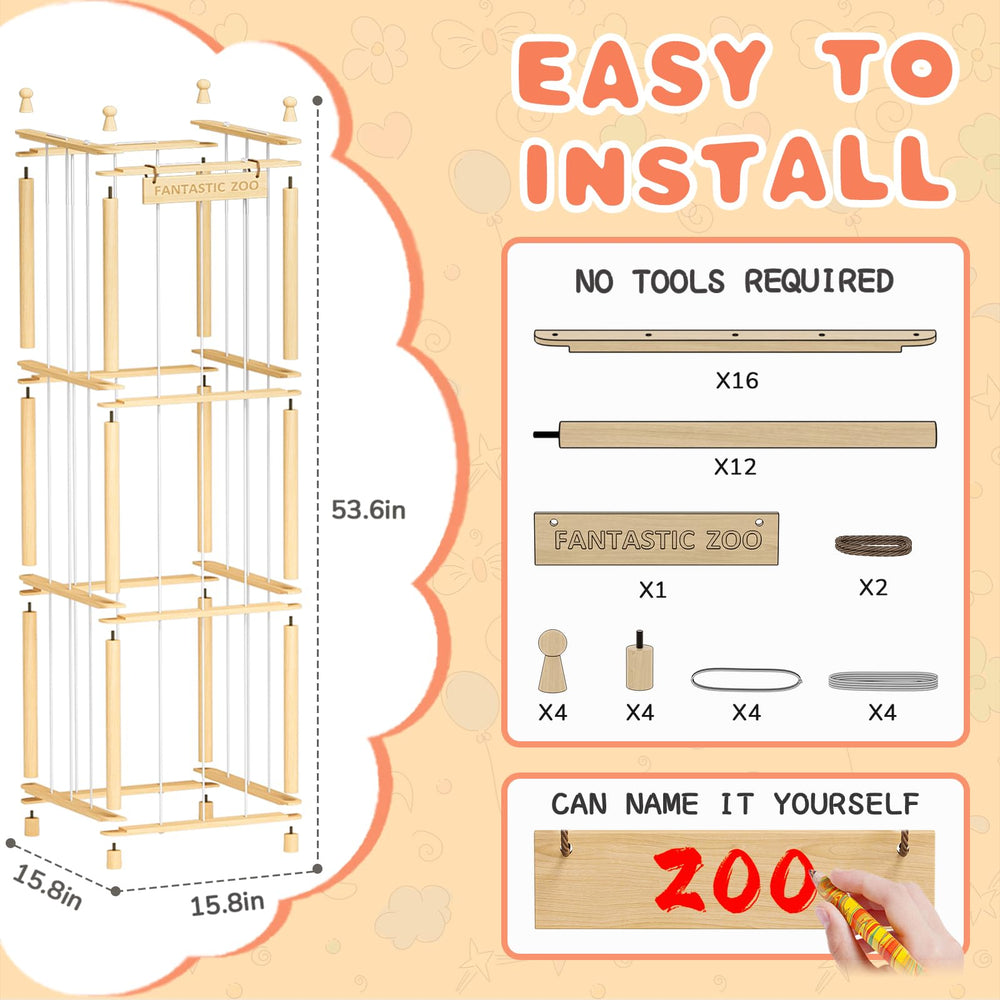 TOPMELON zoo storage makes a thoughtful gift idea for kids' rooms and homes.
