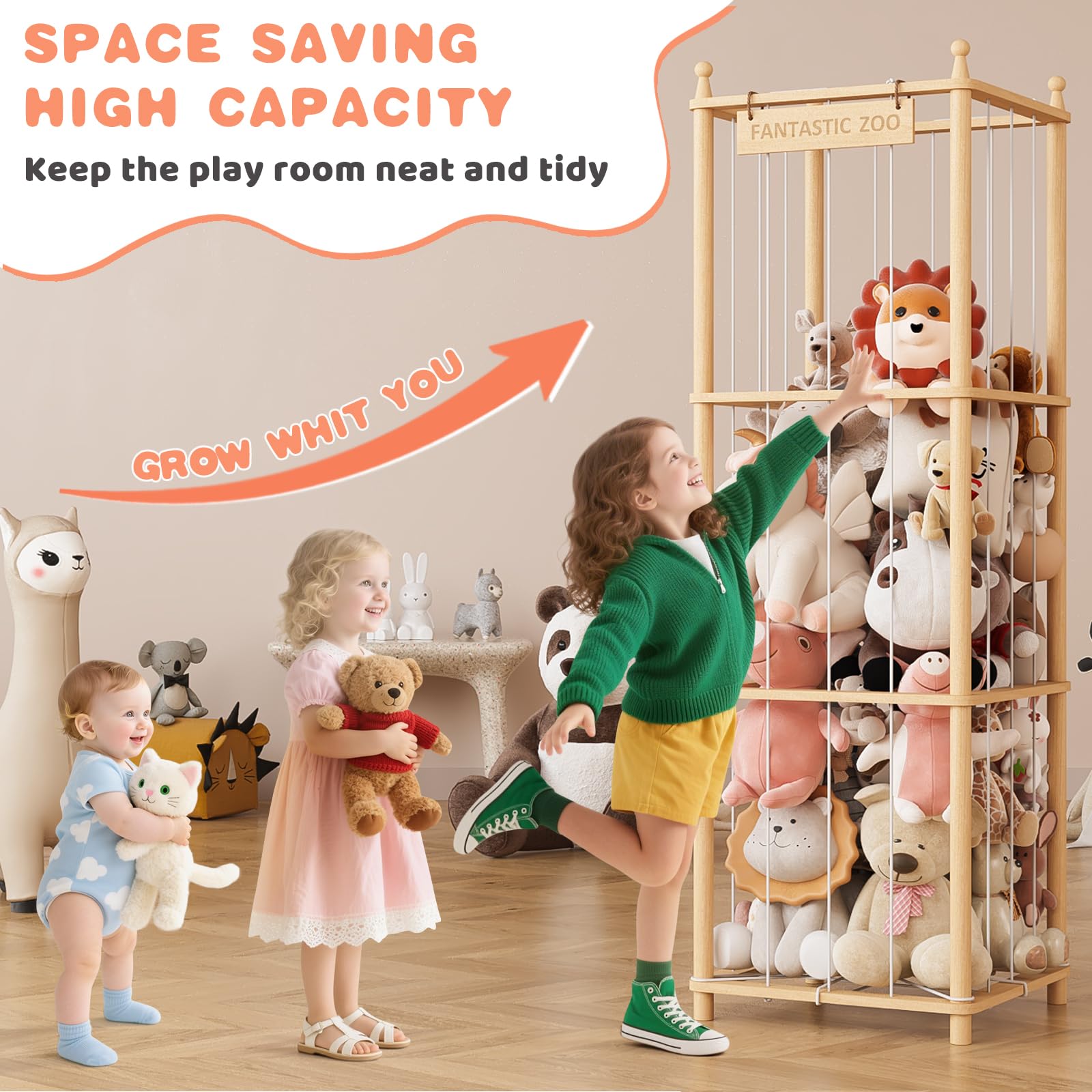 TOPMELON tool-free assembly makes setup quick and easy for busy families.