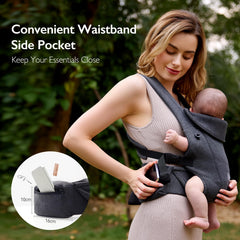 Topmeta baby wrap featuring adjustable fit for a secure, personalized feel