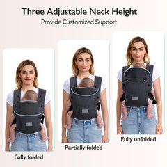 Topmeta newborn carrier neck cushion with adjustable height for head support