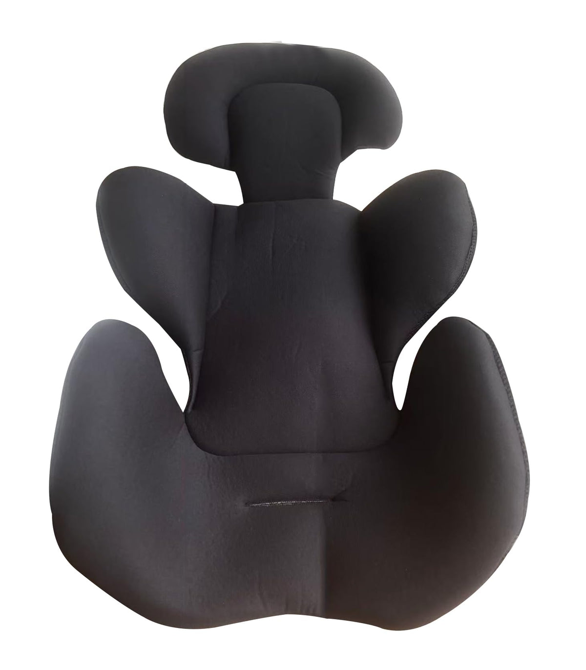 TOPOQ car seat insert provides head and neck support for newborn comfort during rides.