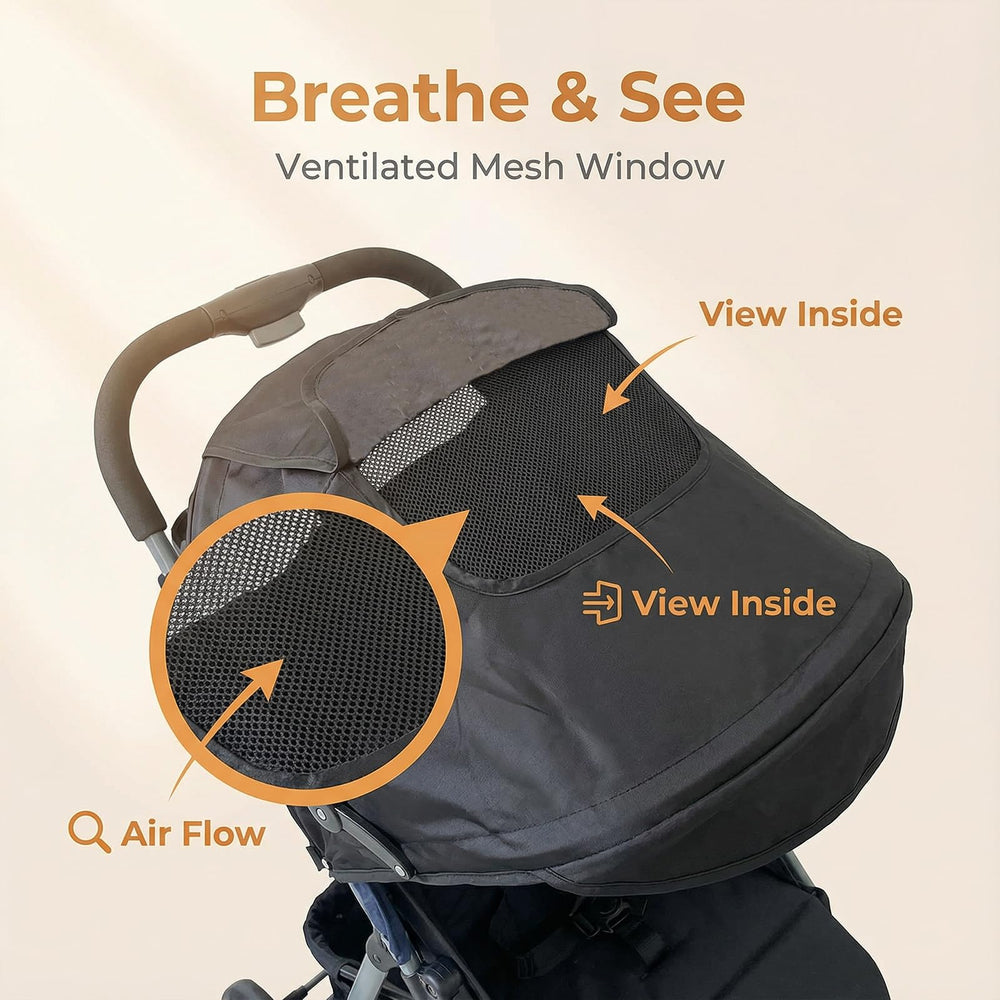 TOPOQ folded sun shade fits compact storage in bag.