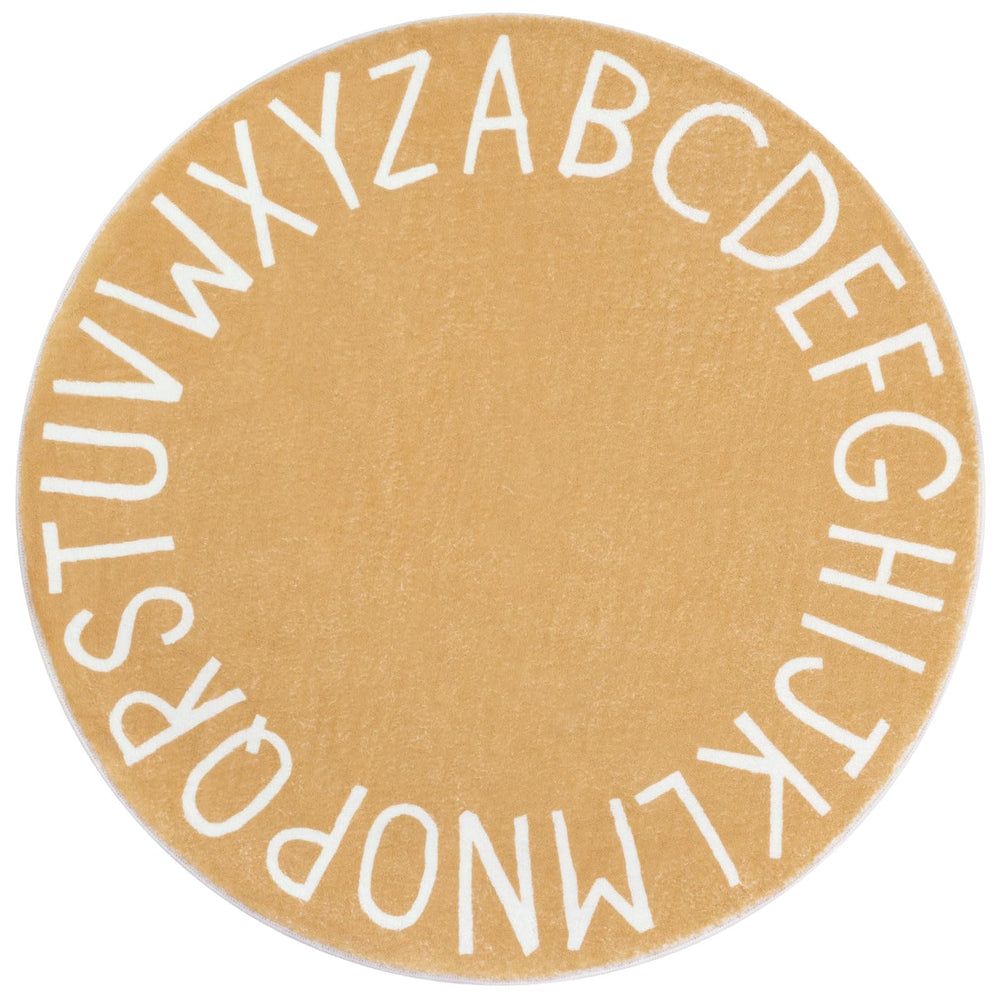 Topotdor Alphabet Round Rug for learning letters in a cozy space.