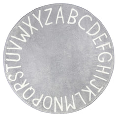 Topotdor round kids play rug alphabet features soft fabric for safe crawling.