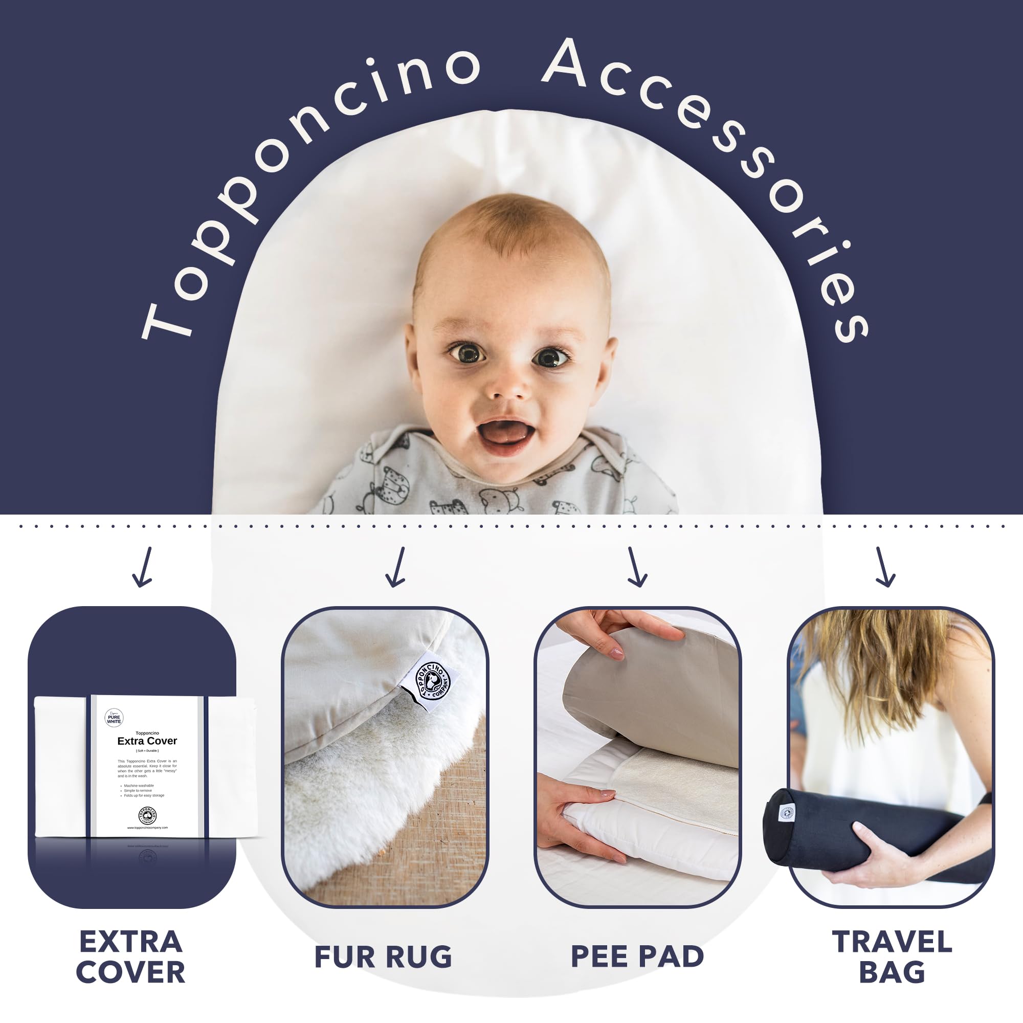 Topponcino Company baby care essential promoting comfort across stages.