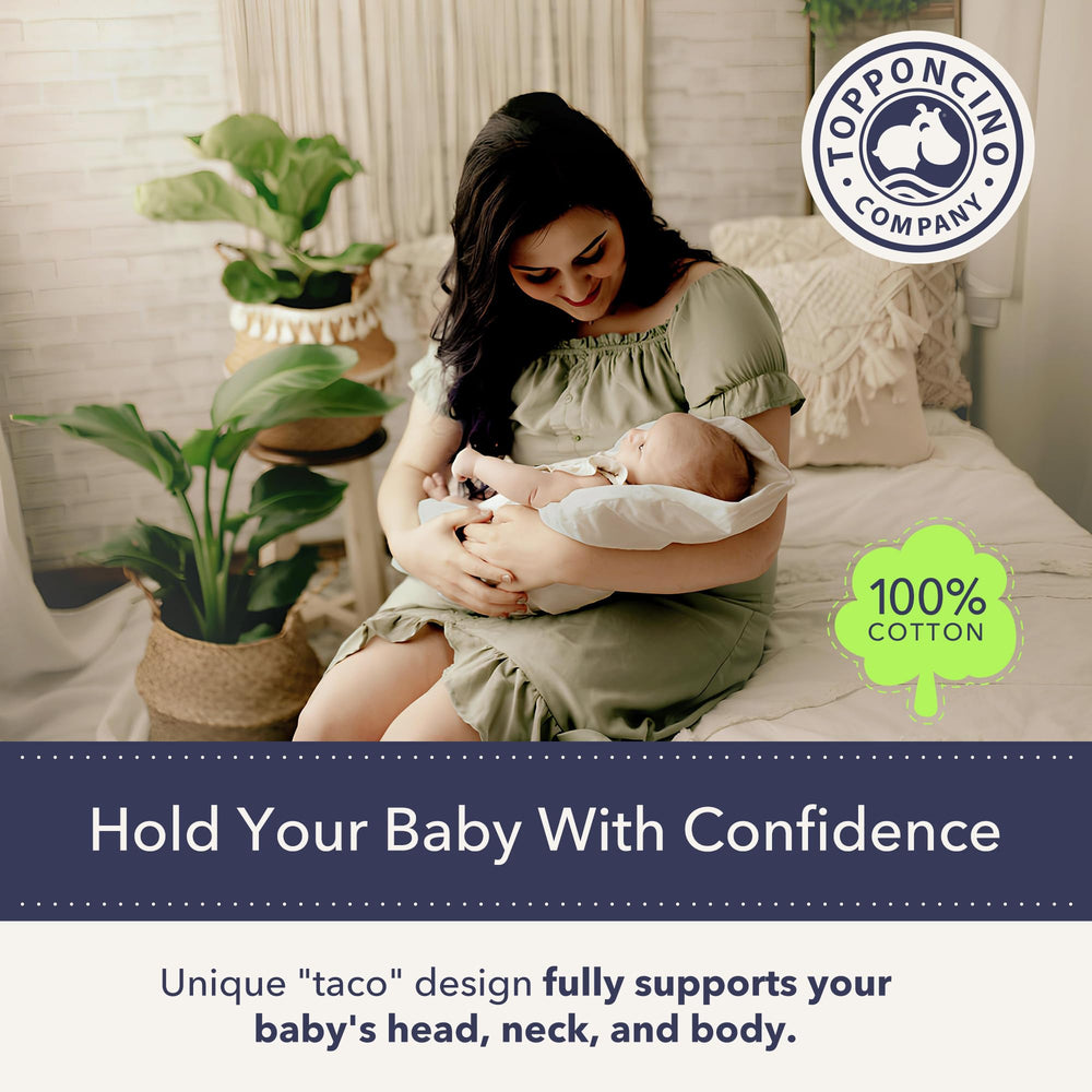 Topponcino feeding pillow provides comfortable breastfeeding and positioning