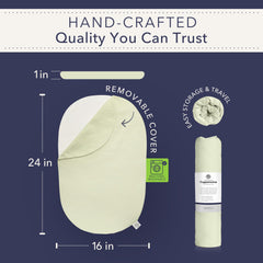 Topponcino Company head-support pillow helps newborn alignment for restful moments.